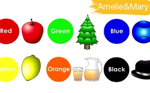 The apple is red 超好听的 颜色英语儿歌