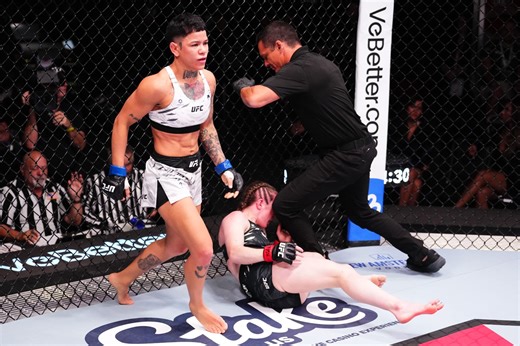 Fans fume at ‘worst ref in MMA’ after UFC Vegas 106 star suffers brutal knockout loss