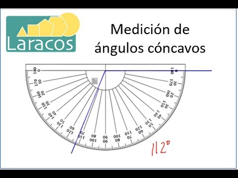 Measuring concave angles with a protractor