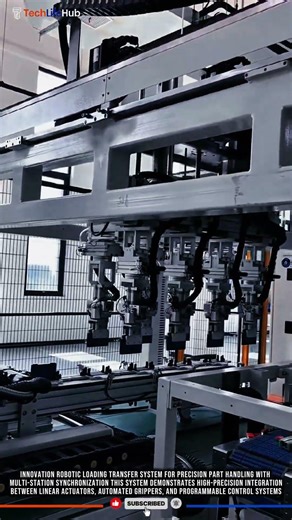 Innovation Robotic Loading Transfer System: Precision Part Handling #tech