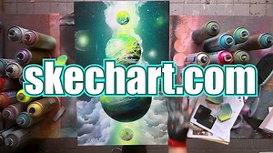 38K views · 2.5K reactions | How do you like deepness of this one? Stay AWESOME! #sprayart #spraycan #spraypaintart #spraypainting #spraypaintingart #nebula #clouds #planet #spaceart | Skech ART | Facebook