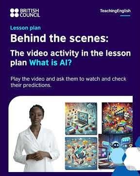 Behind the scenes of a lesson on AI