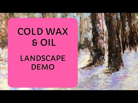 #60 Cold Wax Abstracted Landscape Demonstration- Tutorial Linda Benton McCloskey 10/6/2019
