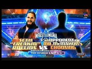 WWE WRESTLEMANIA 38 updated moving match card #2 (+important matches)