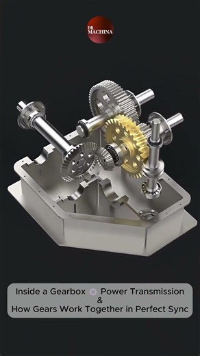 How Gears Work Together in Perfect Sync #gearbox #gears #mechanicalengineering #engineering