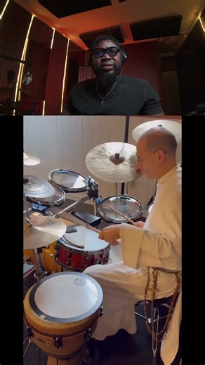 Father plays the drums wow