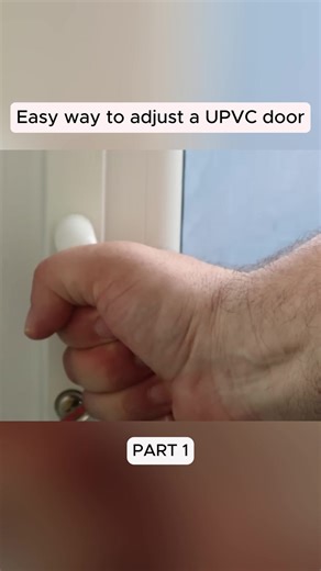 Easy way to adjust a UPVC door #diy #tutorials #woodwork #electrics