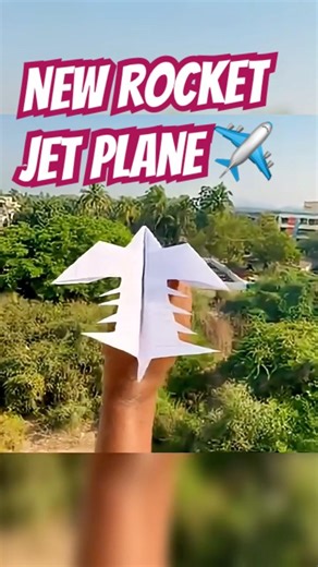 How to make homemade origami jet paper plane #diy #craftideas #origami #paper #craft #shorts