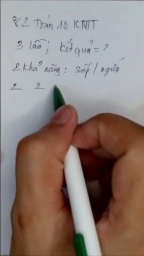 Giải nhanh bài 8.2 Toán 10 KNTT | Tung đồng xu 3 lần