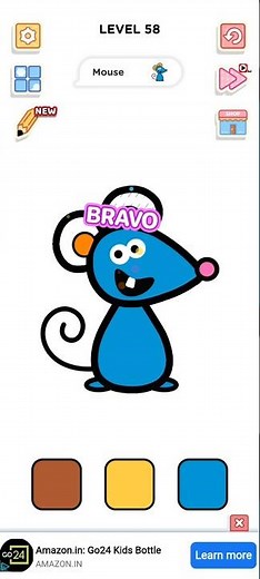 Mouse🐭 l Easy Drawing Game l Fun Drawing for Kids l Drawing 🎯🎮