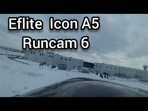 Eflite Icon A5 winter flight
