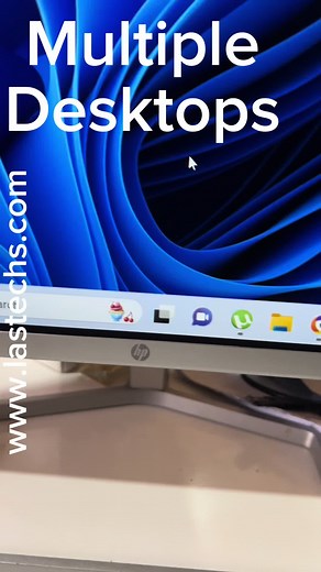 ‏Multiple desktops on windows