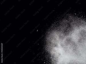particles explosion on alpha background