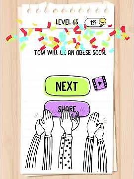 Brain Test Level 65 Our Cat Is Still Hungry.