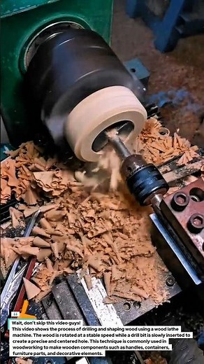 Wood Lathe Drilling Process | Simple Technique with Powerful Results.