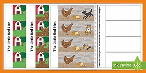 The Little Red Hen Story Writing Flap Book