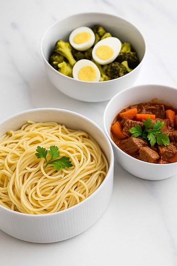 Receita Prática de Carne Estufada e Massas