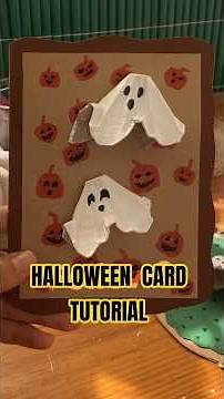 DIY Ghost Halloween Card (Step by Step Tutorial)