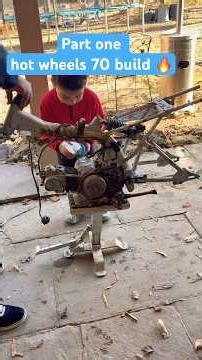 Dad and son CRF70 build part 1 #foryou #dirtbike #rebuild #project #howto #reels #motovlog #biker