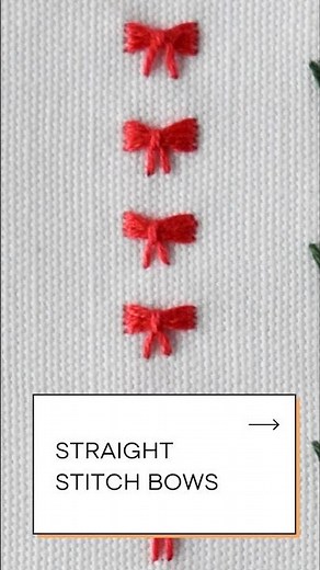 Straight Stitch Ribbon Bows Tutorial #straightstitch
