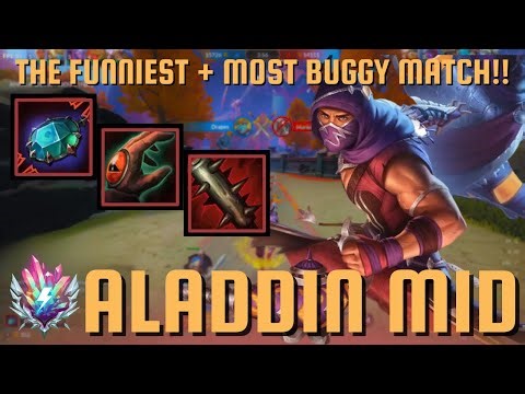 THE FUNNIEST + MOST BUGGY MATCH - Aladdin Mid Smite 2 Gameplay