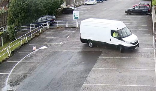 Hapless fly-tipper caught after leaving trail of paint in a car park
