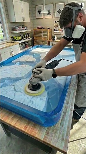 Epic DIY Epoxy Resin & Marble Table Build 🌊