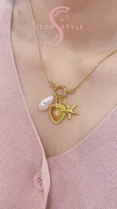 From ocean depths to charm heights. 🩷 Here's how easy you can put charms on our Charm-Holder Necklace. It can hold up to 5 cutesy charms. ✨ 💗Charm-Holder Necklace Collection: https://s.shopee.ph/2AwjYyoTpG #stopandstyle #charmnecklace #charmcollection | Stop and Style