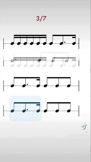 Perfect this dotted 8th-note rhythm in 6/8 time
