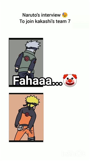 When Naruto give interview to join kakashi's team 7 😅😂 #narutoshippuden #naruto #kakashi #amv #edit