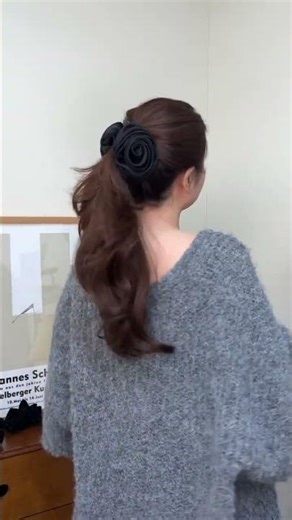 French Rose Banana Clip Ponytail Tutorial - The Easiest Way to Look Sophisticated & Chic #hairstyle