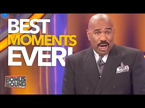 1 HOUR Of the BEST Moments From Family Feud With Steve Harvey