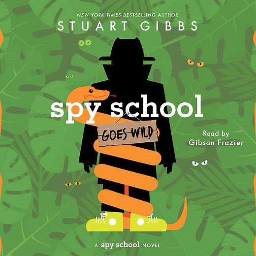 Stuart Gibb's bestselling Spy School series returns in this new audiobook installment perfect for kids. | Simon & Schuster Audio