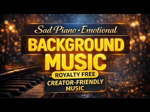 Sad Piano Background Music | Royalty Free Emotional Music for Creators