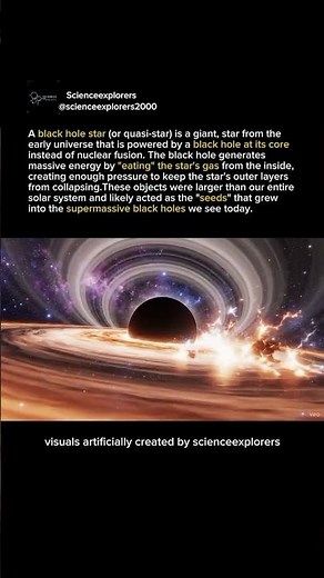 What is a Black Hole Star? The Giant Quasi-Stars of the Early Universe ☄️