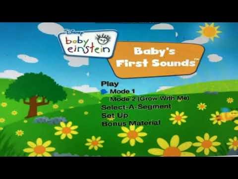 Baby Einstein - Baby's First Sounds 2010 DVD Main Menu