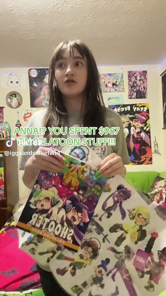 Splatoon Wall Stickers and Coloring Book Haul