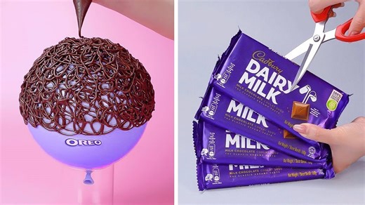 DIY Chocolate Balloon Shell 🍫🎈 + Dairy Milk Dessert Hack | Oreo & Cadbury Lovers Must Watch!