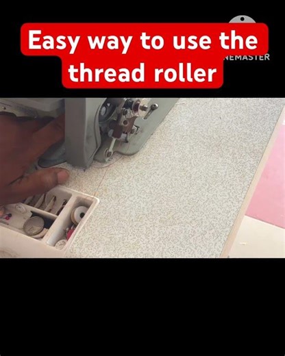 How to use the thread roller on sggemsy industrial machine # ssewtips # diy#ussewtips