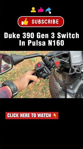 Duke 390 Gen 3 Switch In Pulsar N160 ⚡️ Complete Working Navigation buttons 🔥 #duke390 #ktm #n160