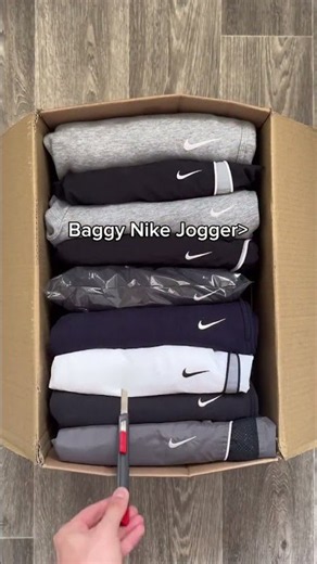 Baggy Nike Joggers Unboxing and Try-On 😍 #nike #fashion