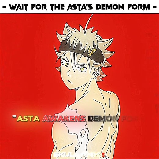 Asta Awakens Demon Form 💥😱 | MONTAGEM PERIGOSA (Ultra Slowed) | Black Clover | #shorts