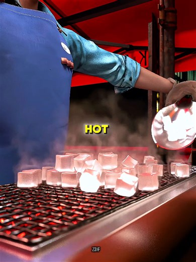 Grilled Ice Cubes In China 🤨 #zackdfilms #didyouknow #animation #educational