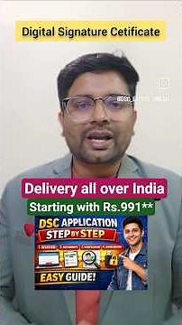 How to apply DSC online | Digital Signature kaise apply kare | Step by step process | Dscapplyonline