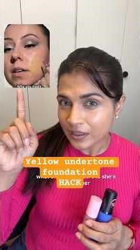 Yellow undertone foundation - no more- match your skin tone #makeuptips #easymakeup #makeuphack #yt
