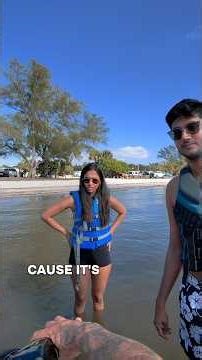 Explaining how to use a jet ski