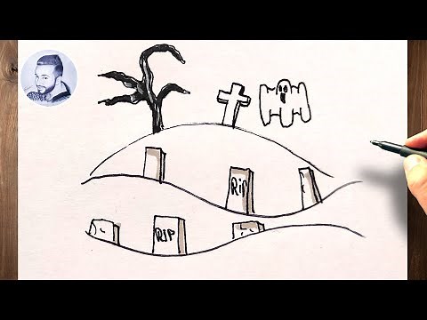 Comment dessiner un cimetière facile