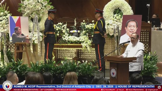LIVE: House of Representatives holds memorial service for the late Cong. Romeo Acop | ABS-CBN News