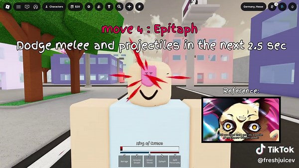 Doppio/Diavolo Jjs Custom moveset #jjs #Roblox #skillbuilder #jjba #diavolo #sbr
