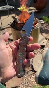 This Spyderco Hits Different by the Fire…